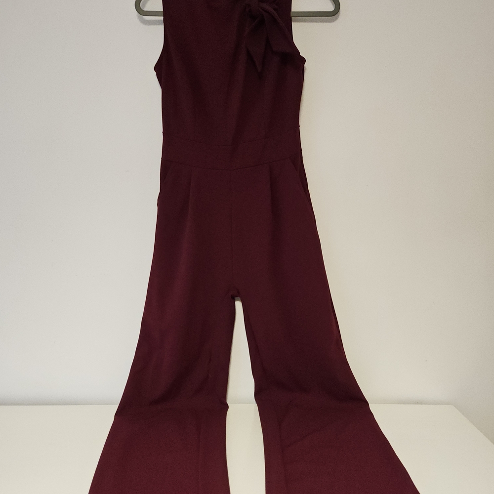 Elegant Burgundy Jumpsuit
